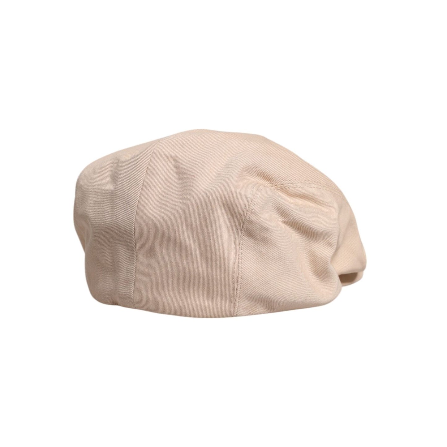 Dolce & Gabbana Beige Cotton Newsboy Capello Cabbie Hat