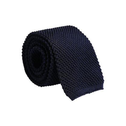 Dolce & Gabbana Dark Blue Silk Adjustable Necktie Tie