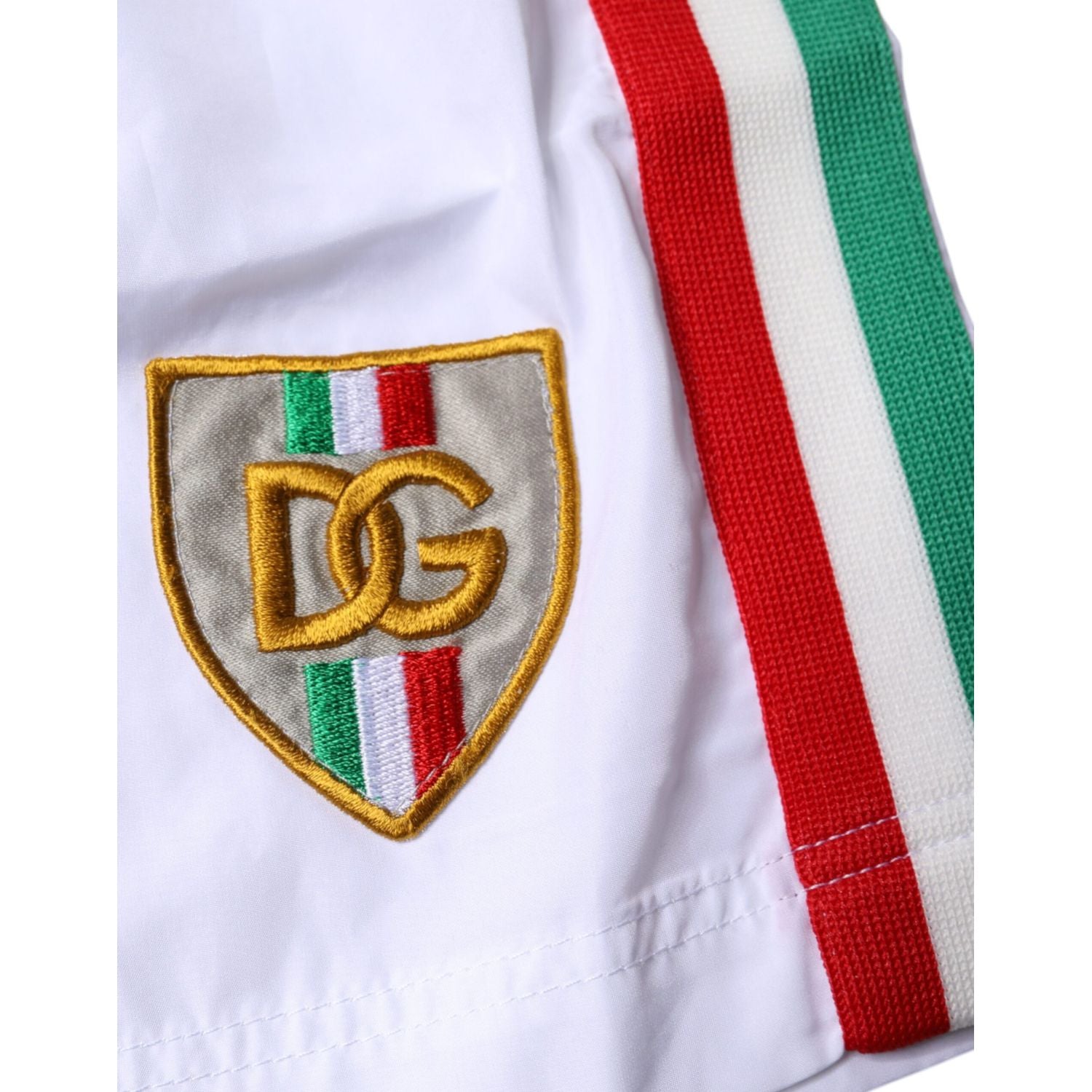 Dolce & Gabbana White Stripes Beachwear Shorts 2Pc Swimwear