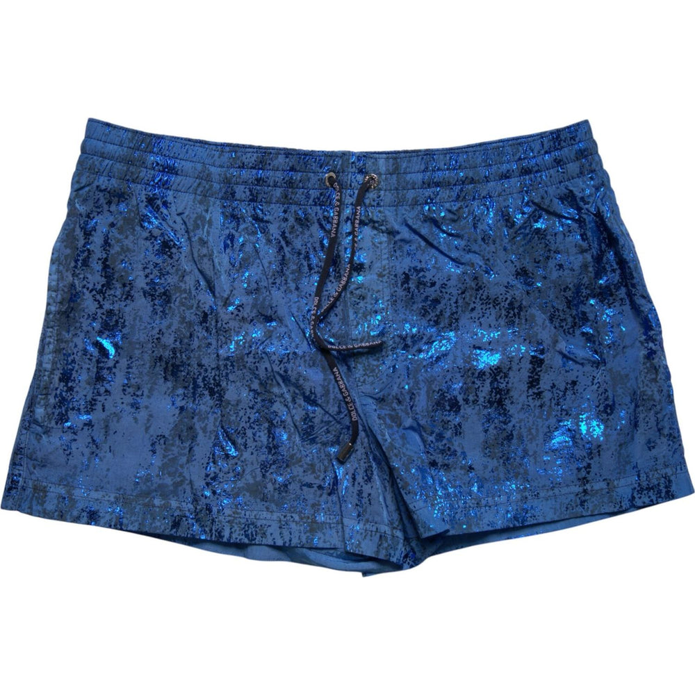 Dolce & Gabbana Blue Nylon Beachwear Swim Shorts 2Pc Swimwear BIK1916-4