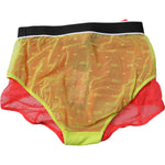 Dolce & Gabbana Red Yellow Tulle Mid Waist Panty Underwear BIK1960-2