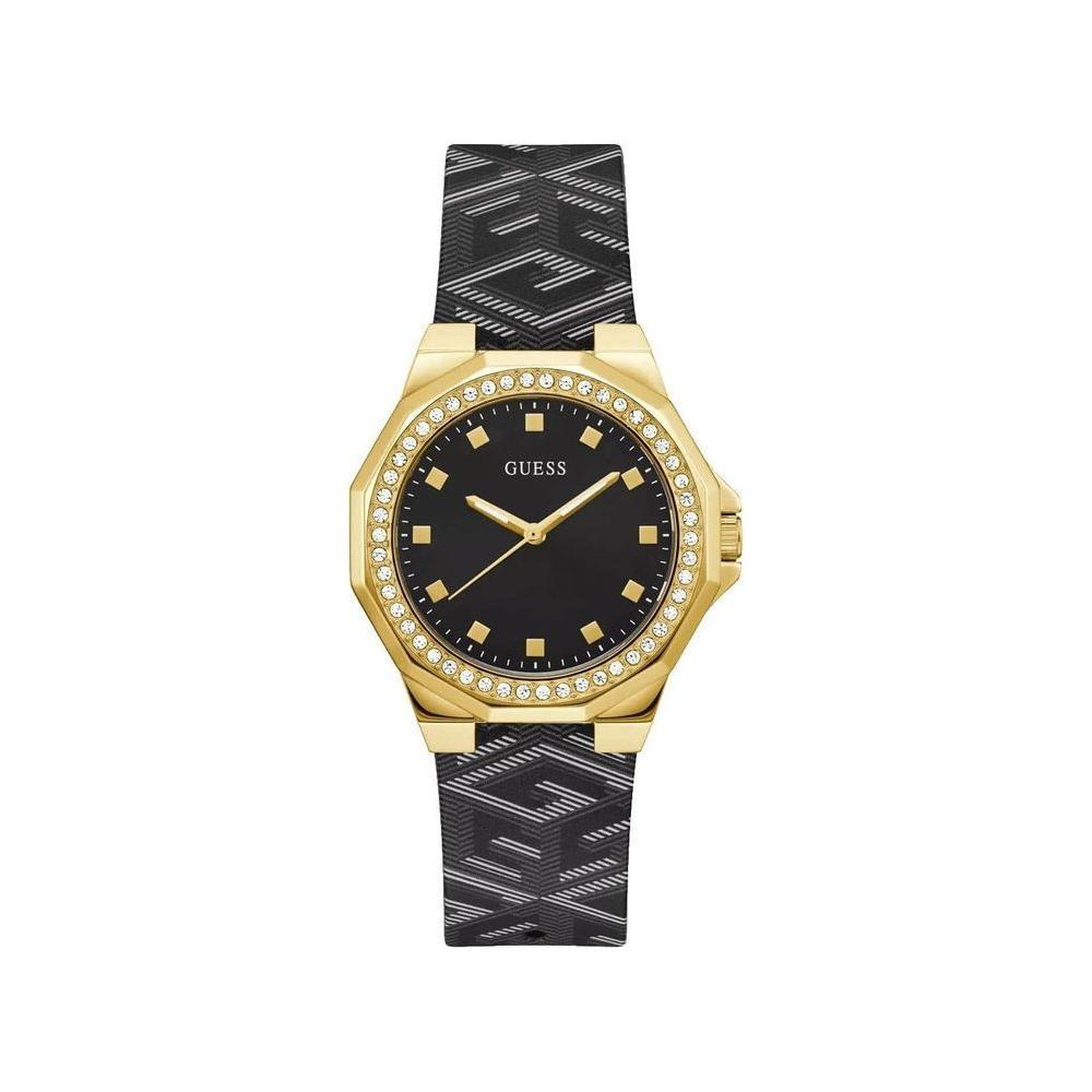 Guess Black Leather Watch GUGW0598L2AC