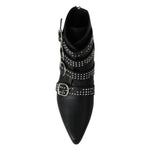 Dondup Black Fashion Buckled Zipper Ankle Boots Shoes