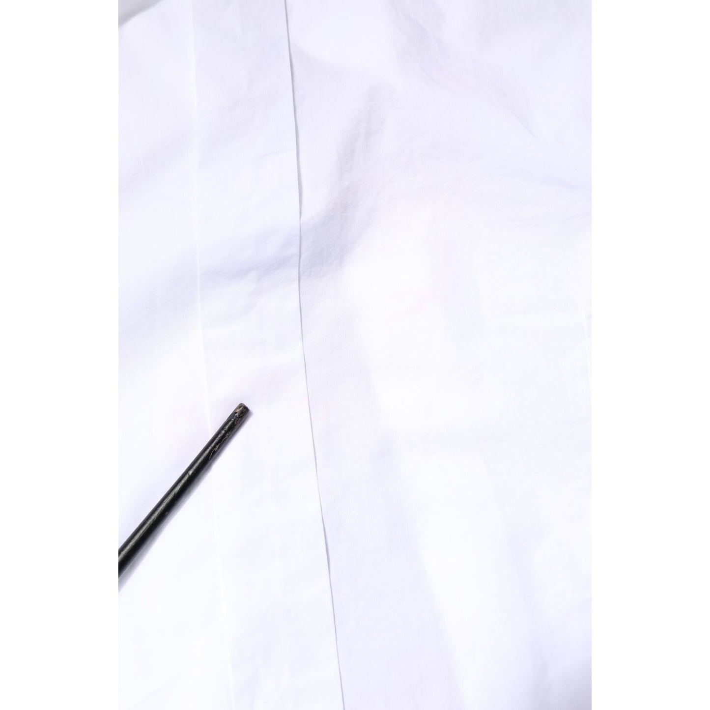 Dolce & Gabbana White GOLD CottonPoplin Bib Formal Dress Shirt