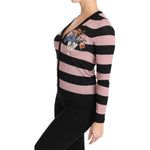 Dolce & Gabbana Pink Floral Cashmere Cardigan Sweater