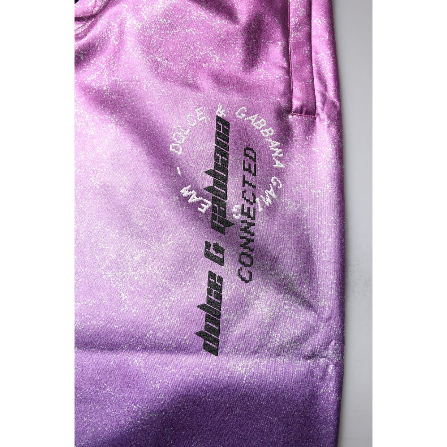 Dolce & Gabbana Pink Purple Two Tone Jogger Sweatpants Pants PAN75211-48