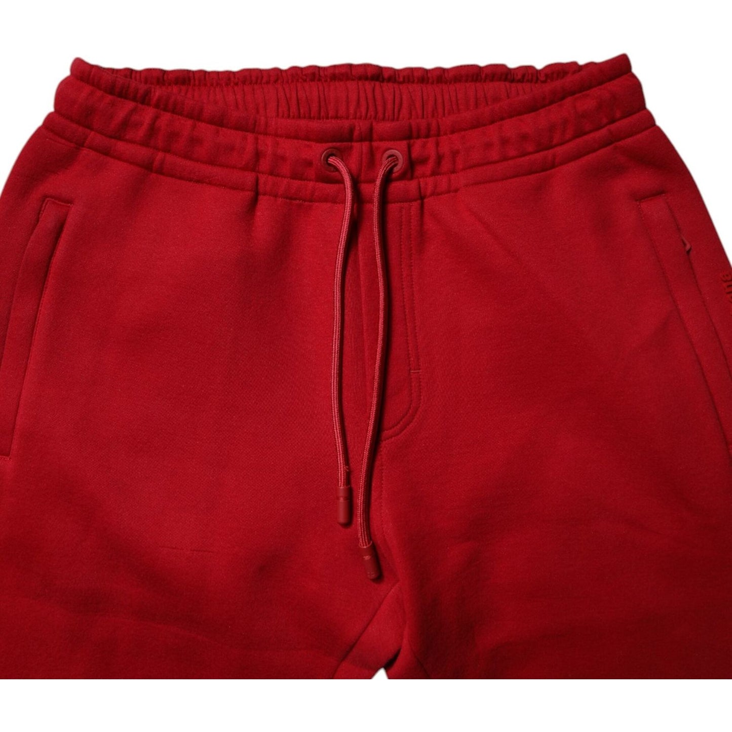 Dolce & Gabbana Red DG Logo Cotton Jogger Men Sweatpants Pants