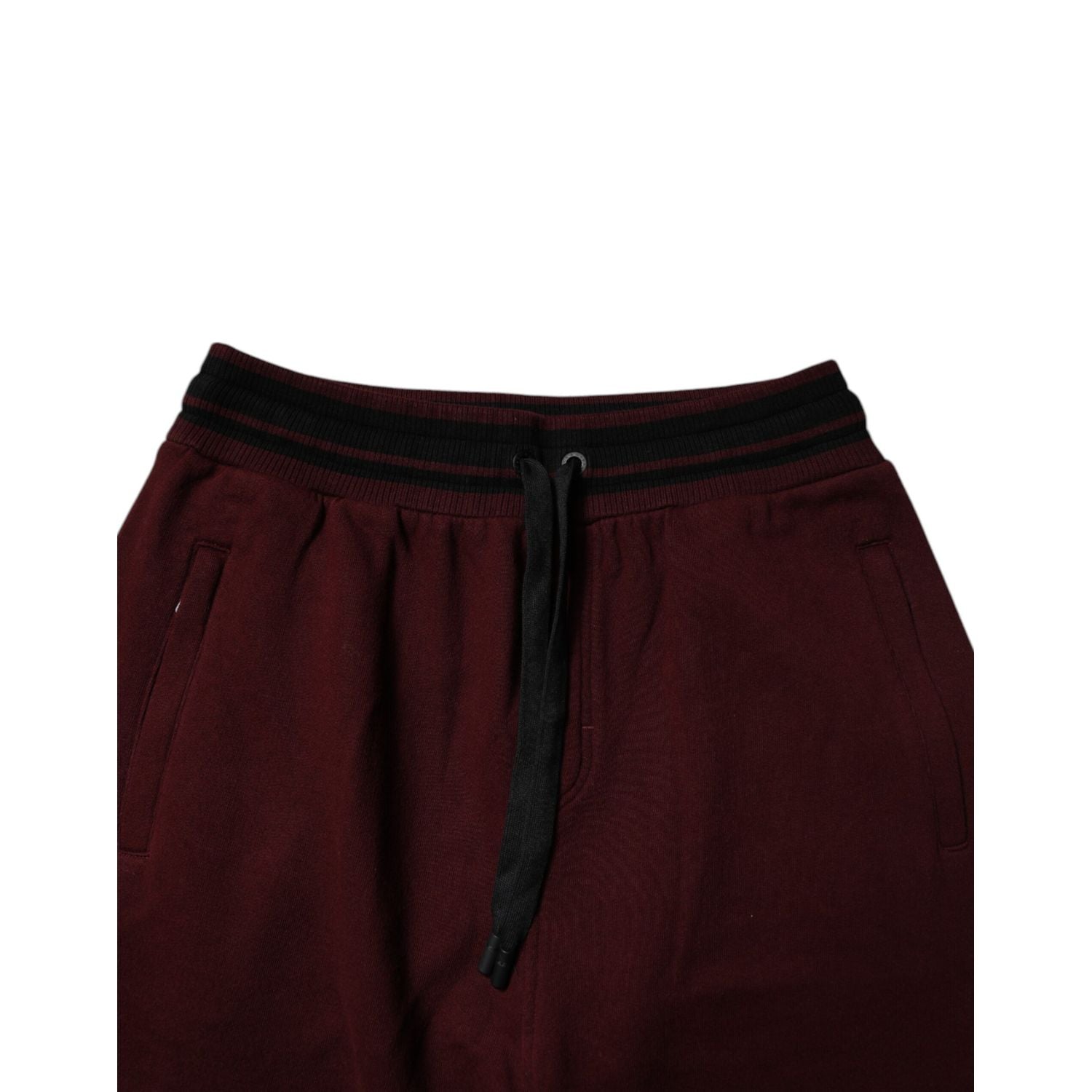 Dolce & Gabbana Bordeaux Cotton Jogger Men Sweatpants Pants
