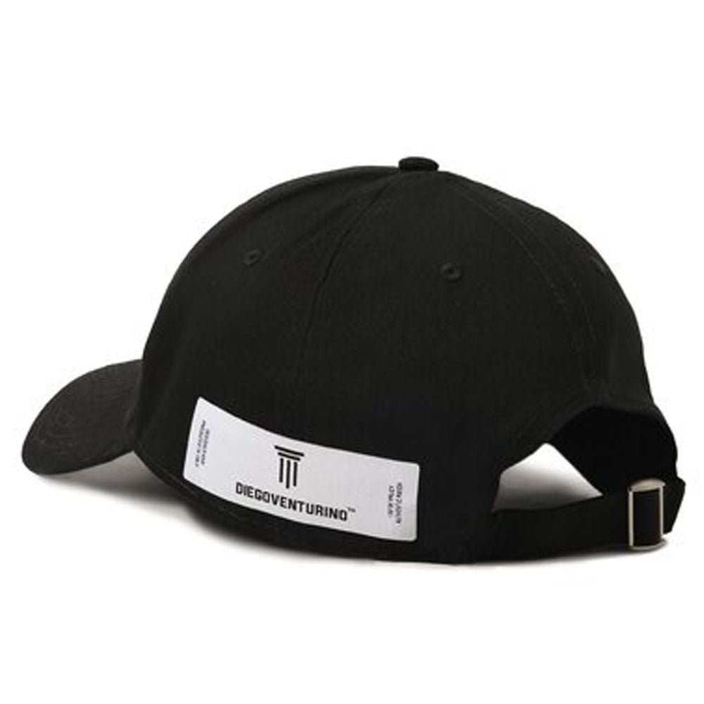 Diego Venturino Black Cotton Men Cap