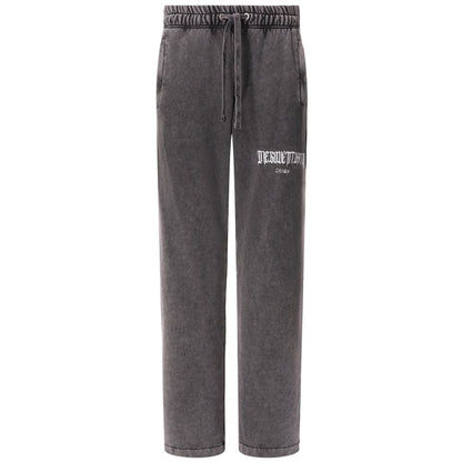 Diego Venturino Gray Cotton Men Trouser