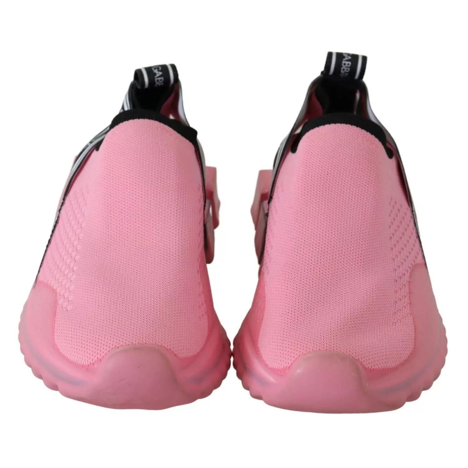 Dolce & Gabbana Pink Low Top Sorrento Sneakers Slip On Casual Shoes