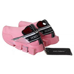 Dolce & Gabbana Pink Low Top Sorrento Sneakers Slip On Casual Shoes LA9289-37