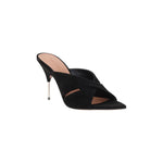 Amina Muaddi Samantha sabot Sandals AM-13S362519SAMBLACKSHINY-EU36.5/US6.5