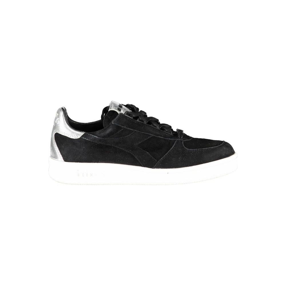 Diadora Black Leather Women Sneaker