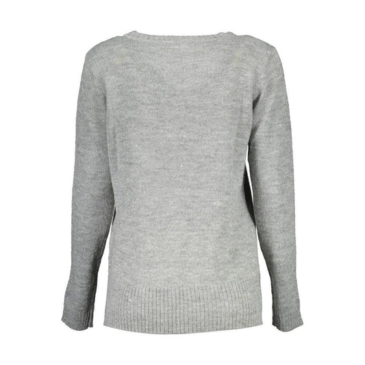 U.S. POLO ASSN. Silver Wool Women Sweater US-2119-L