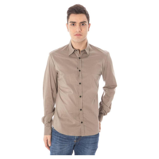 Costume National Green Cotton Men Shirt CO-2898-IT50 | L