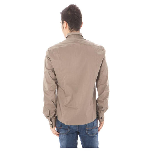 Costume National Green Cotton Men Shirt CO-2898-IT50 | L