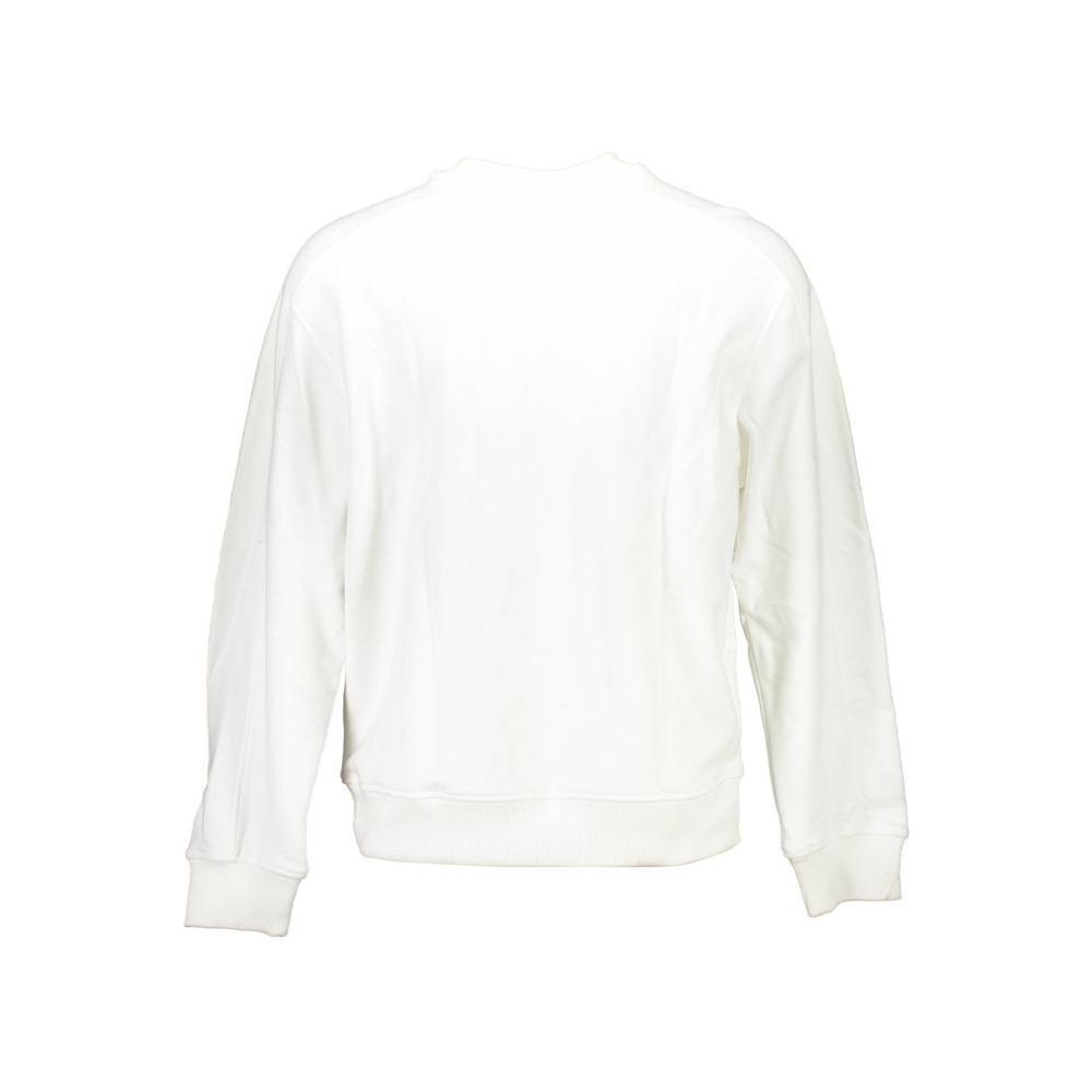Calvin Klein White Cotton Unisex Sweatshirt