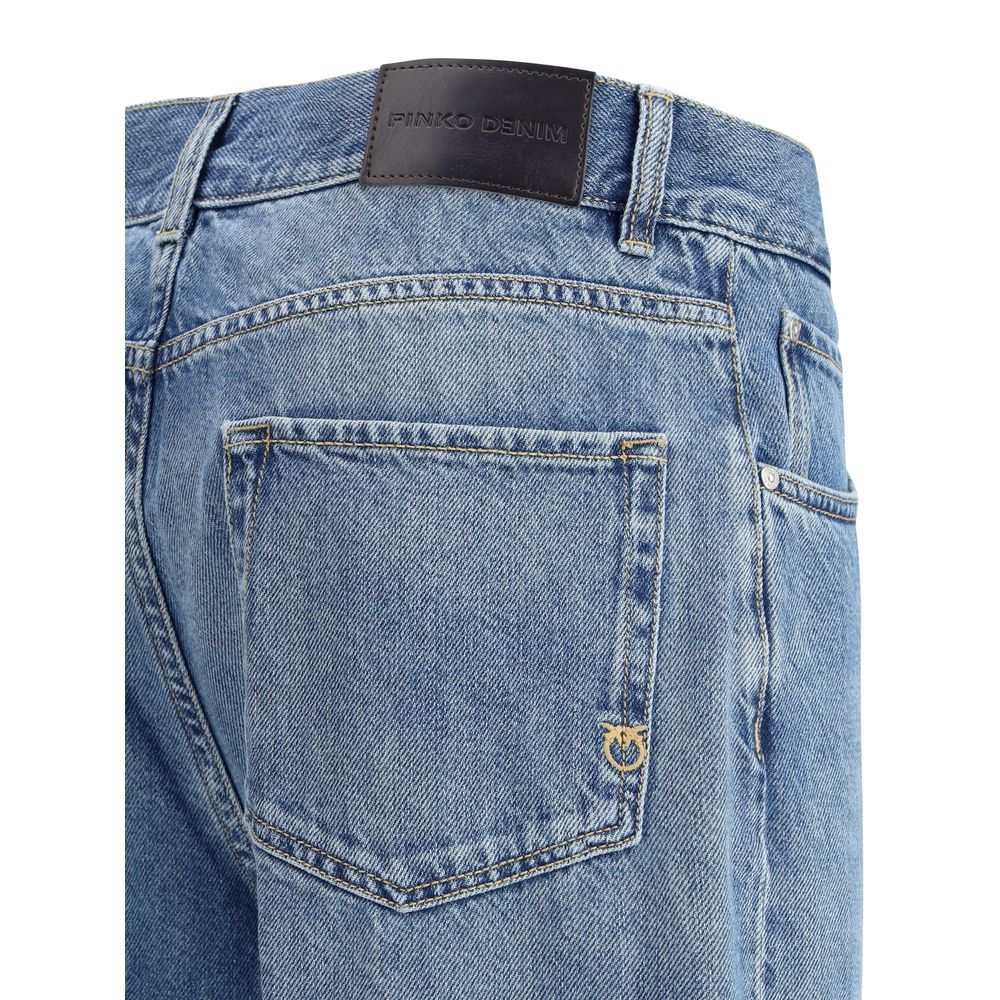 PINKO Blue Cotton Jeans Denim