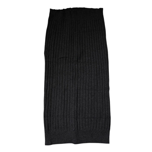 Dolce & Gabbana Black Cashmere Knitted Neck Warmer Foulard Scarf