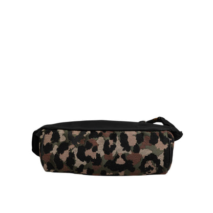 Dolce & Gabbana Multicolor Leopard DG Logo Belt Waist Fanny Pack Bag