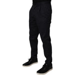 Dolce & Gabbana Dark Blue Cotton Tapered Formal Pants PAN75036-48