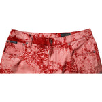 Dolce & Gabbana Red Tie Dye Cotton Skinny Men Denim Jeans