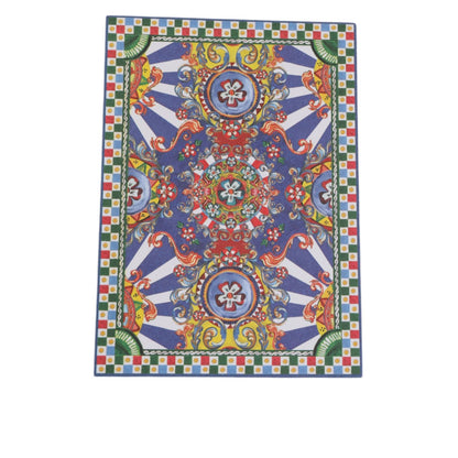 Dolce & Gabbana Multicolor Carretto Siciliano Envelope Post Card Holder