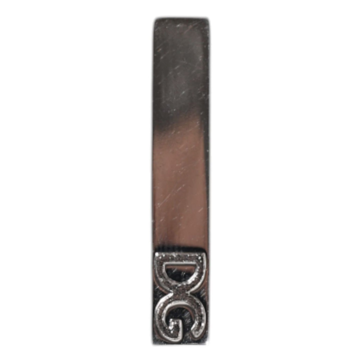 Dolce & Gabbana Silver Tone Brass Logo Branded Tie Clip Bar SMY10694