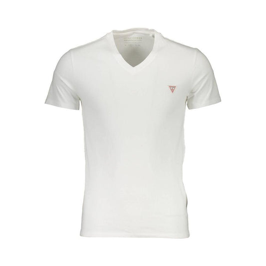 Guess Jeans White Cotton Men T-Shirt