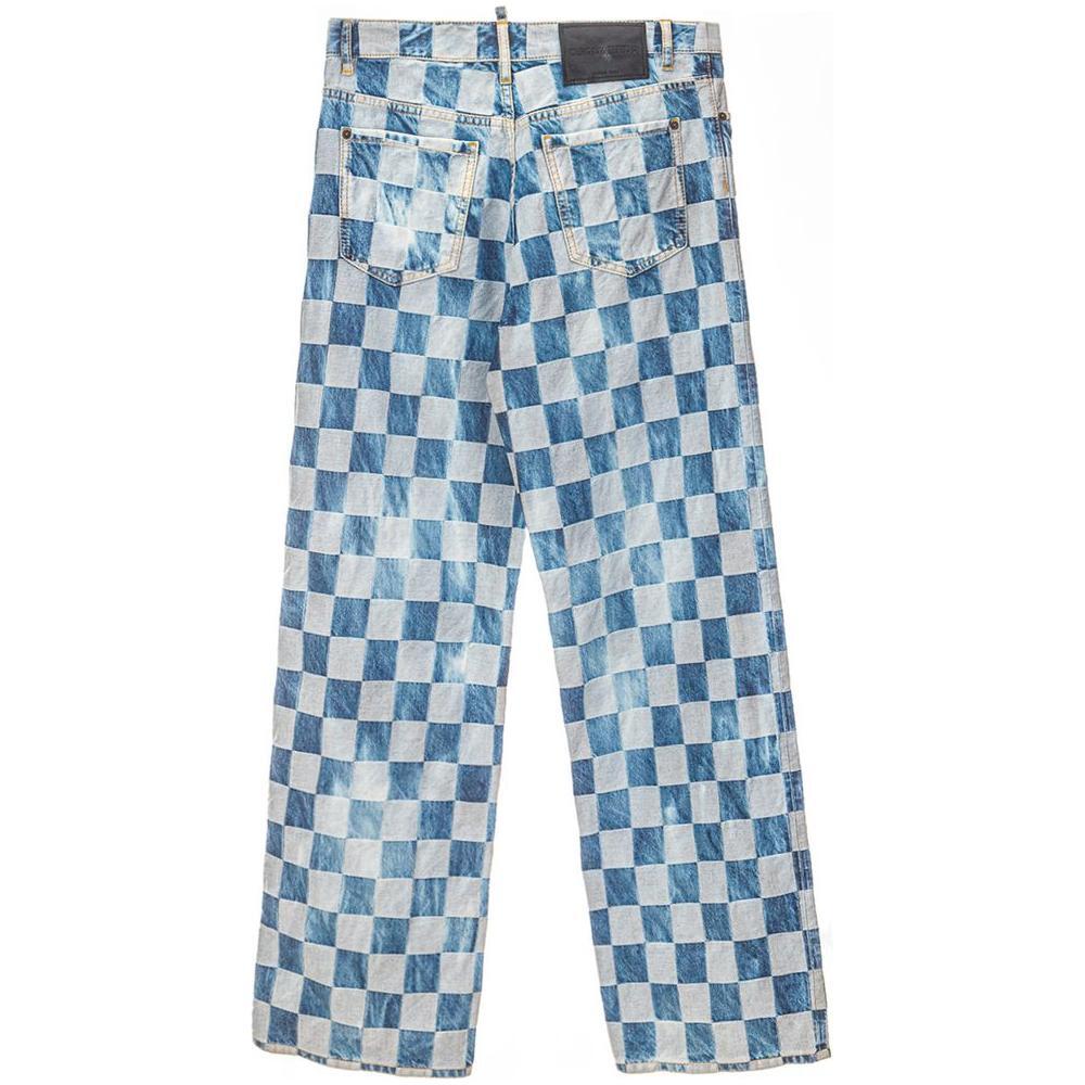 بنطلون جينز وبنطلون قطني أزرق من Dsquared²