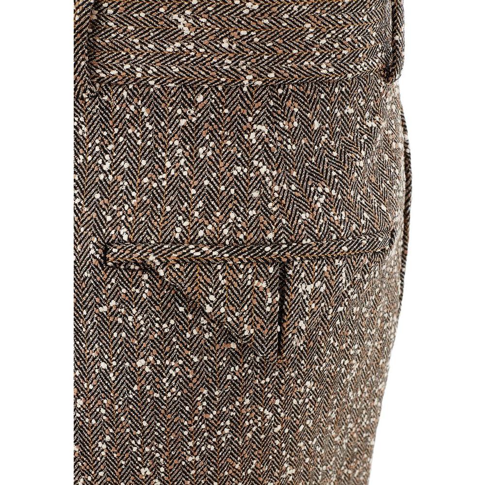 适合优雅夜晚的多色粘胶长裤