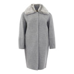 Herno Elegant Gray Wool Jacket for Timeless Style