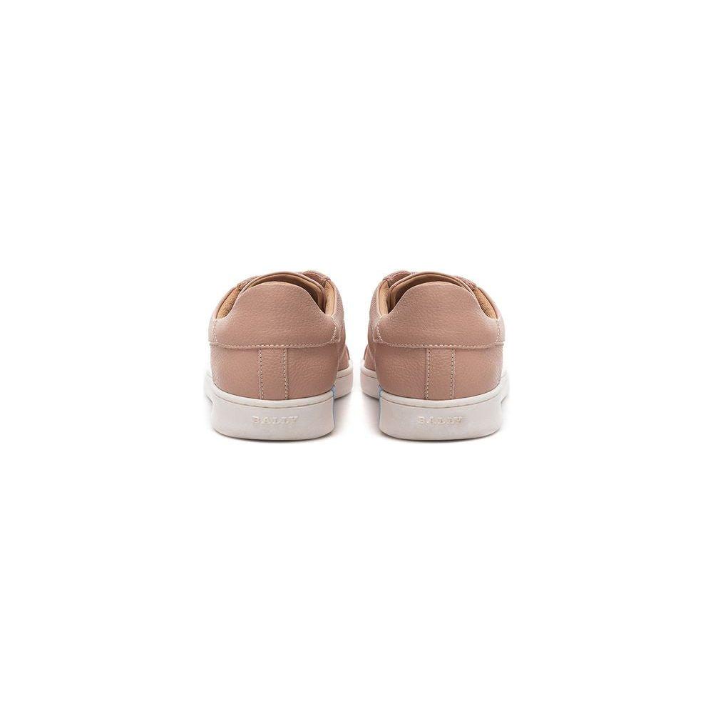 Bally Elegant Pink Leather Sneakers