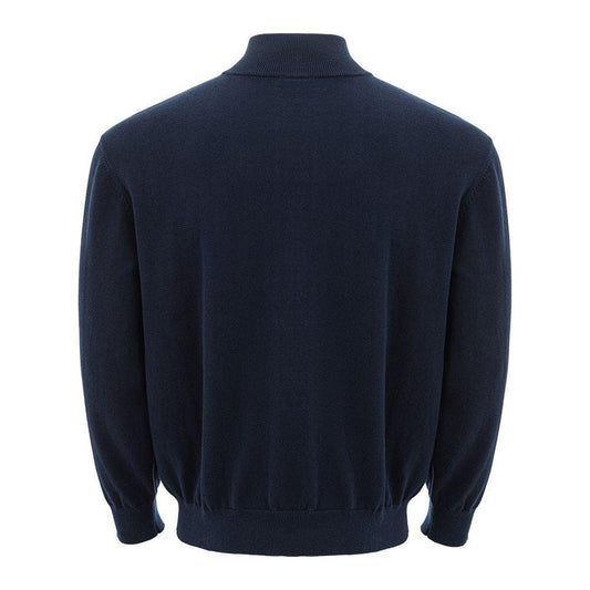 Armani Exchange Blue Cotton Sweater AR-3915673-M