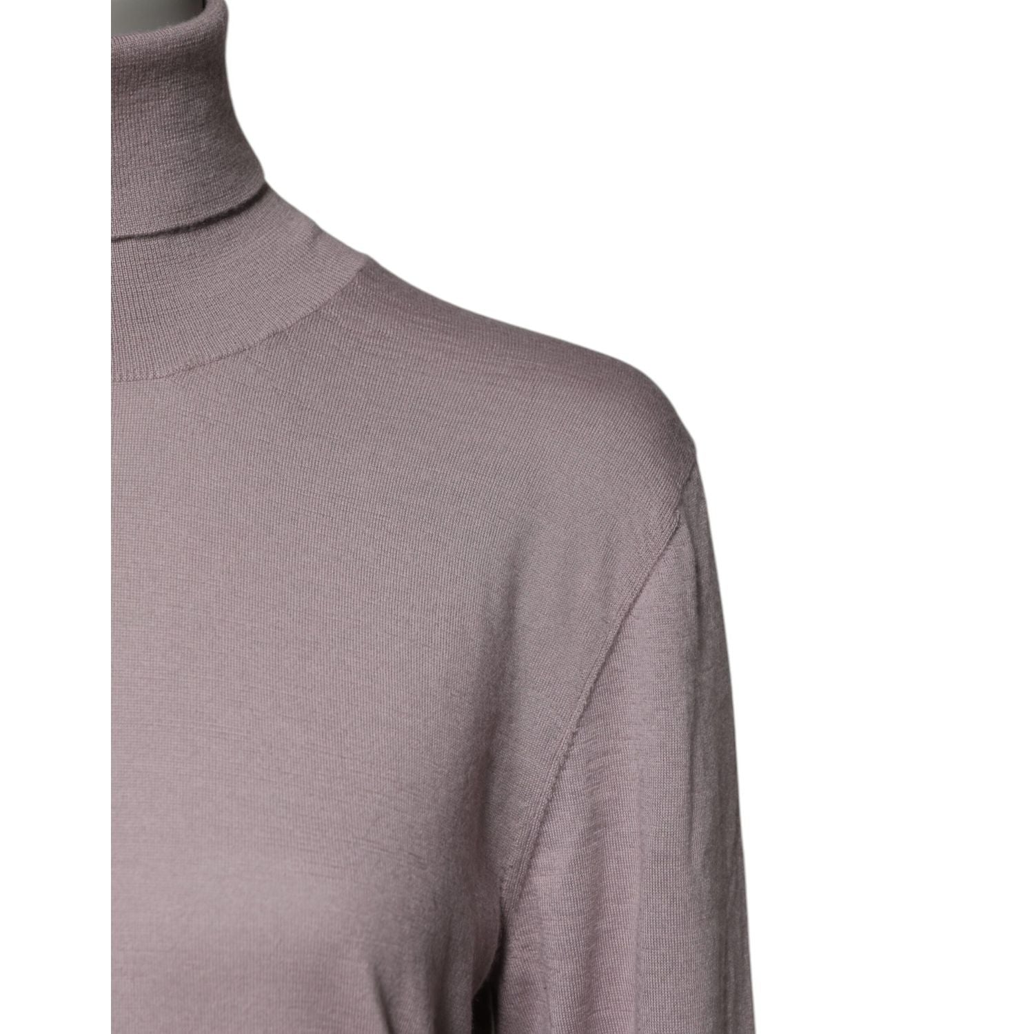 Dolce & Gabbana Brown Cashmere Turtleneck Pullover Sweater