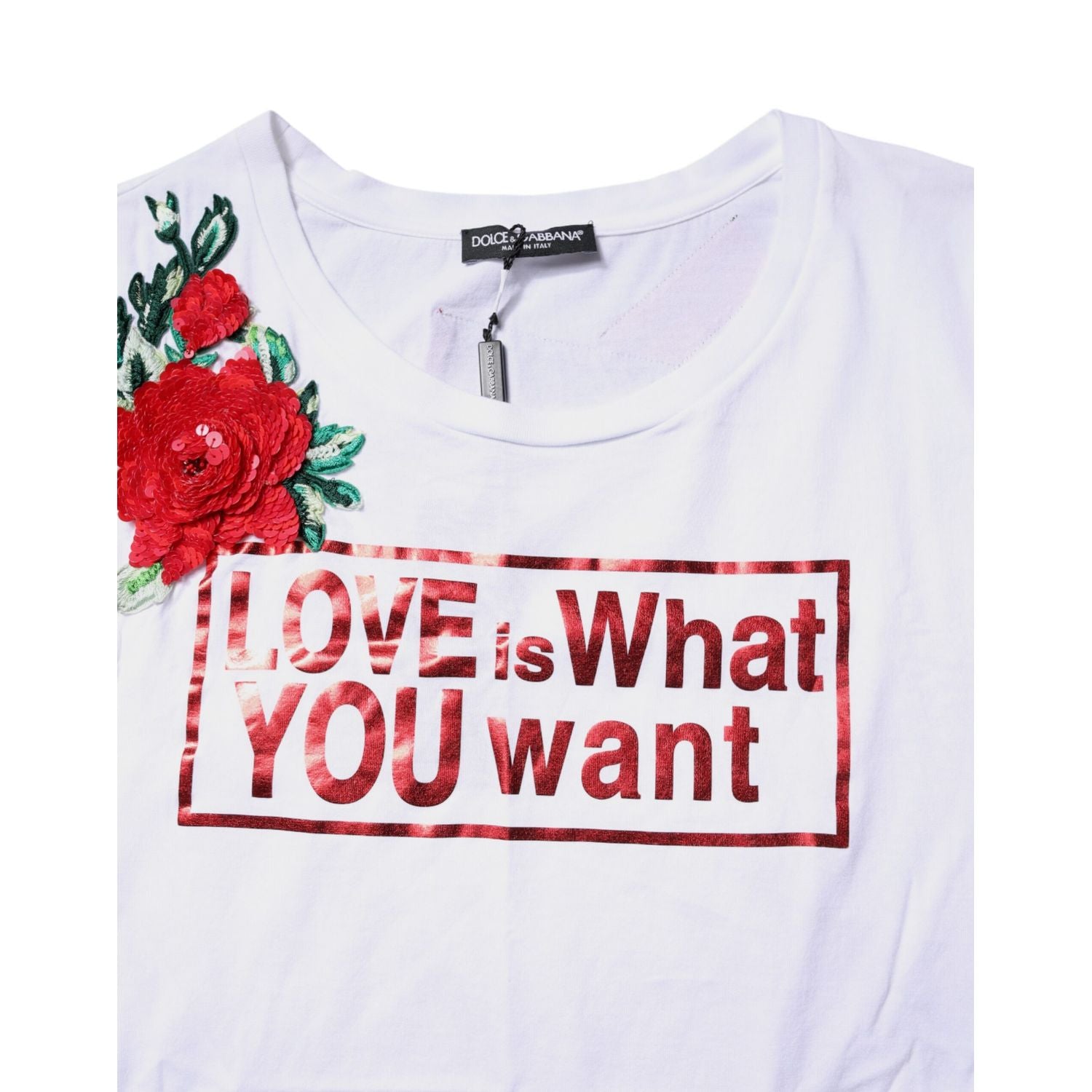 Dolce & Gabbana White Floral Graphic Print Sleeveless Tank Top