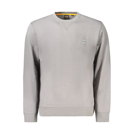 Hugo Boss Gray Cotton Men Sweater BO-34571-XXL