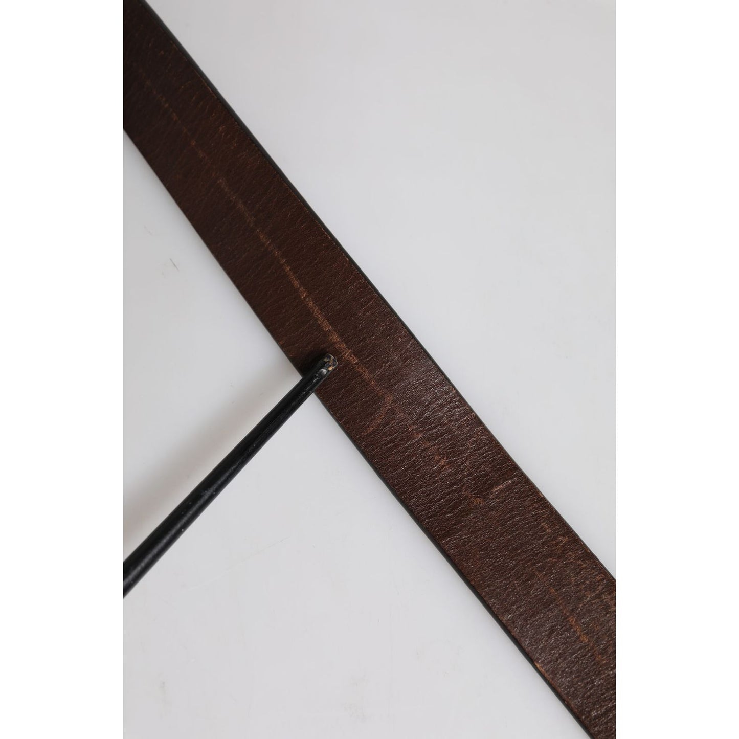 Dolce & Gabbana Brown Solid Leather Classic Waist Buckle Belt BEL9307-75