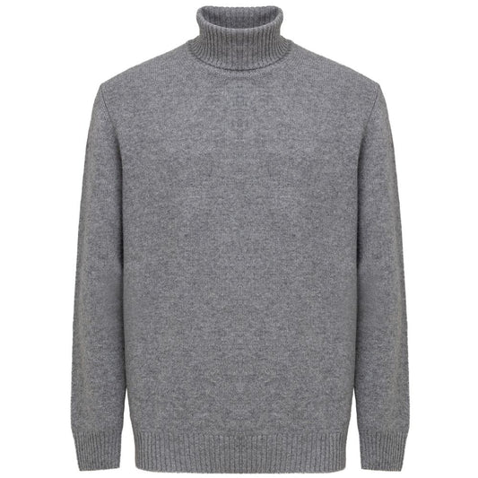 Cruciani Gray Cashmere Turtleneck CR-8746662-IT52 | XL