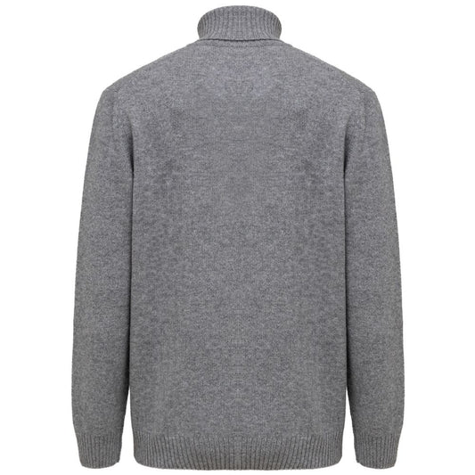 Cruciani Gray Cashmere Turtleneck CR-8746662-IT52 | XL