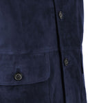 Emilio Romanelli Blue Calfskin Jacket