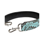 Dolce & Gabbana Black Blue Exotic Leather Bag Shoulder Strap