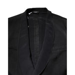 Dolce & Gabbana Black Silk Single Breasted Coat Blazer Suit JKT41308-54