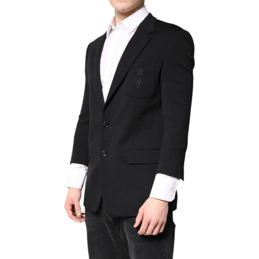 Dolce & Gabbana Black Single Breasted Men Coat Blazer Suit JKT41310-52