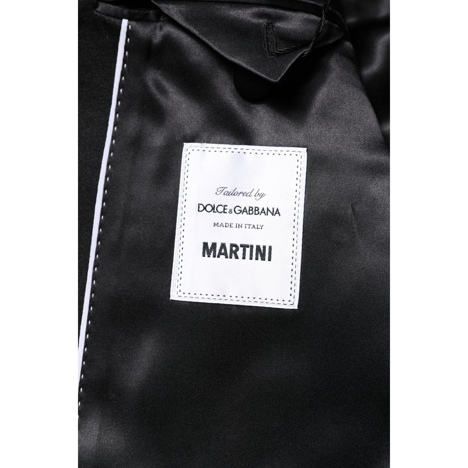 Dolce & Gabbana Black Single Breasted Men Coat MARTINI Blazer