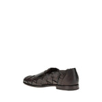 Santoni Woven weave Loafers SA-MCNC18071LC5SDWOT50BROWN-EU44/US11