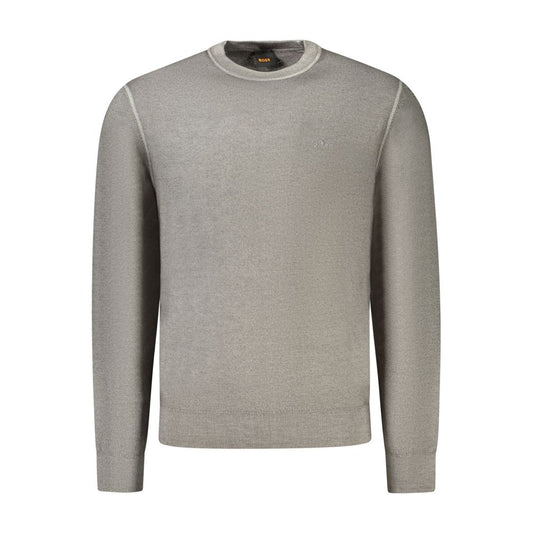 Hugo Boss Gray Wool Mens Sweater BO-34620-S