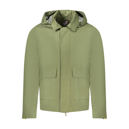 K-WAY Green Linen Men Jacket KW-34936-S