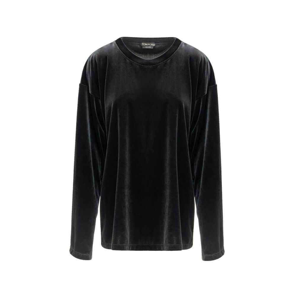 Tom Ford Black Synthetic Shirt TO-9241676-IT42|M